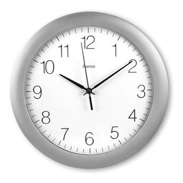 Hama Reloj de pared Teneriffa 185872 de 30 cm plata