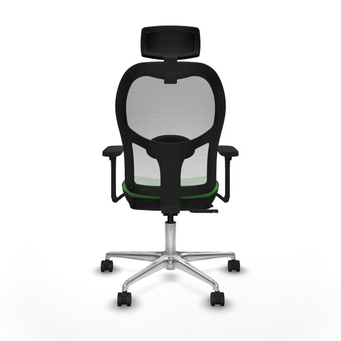 PIQUERAS Y CRESPO Silla de oficina Jorquera con Mecanismo Sincro/Traslack, Verde y Blanco