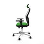 PIQUERAS Y CRESPO Silla de oficina Jorquera con Mecanismo Sincro/Traslack, Verde y Blanco
