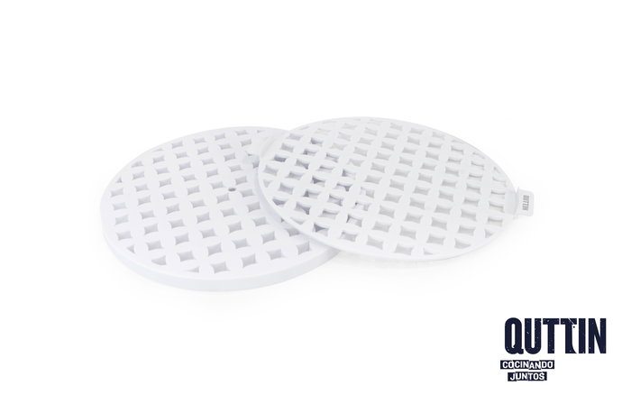 Quttin Cortador de Masa para Pastel Celosía Redondo 30.2 cm x 34 cm x 2 cm (6 Unidades)