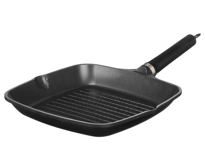 KINVARA Plancha asador 30 cm Negro acabado mármol