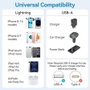Vention Cable USB 2.0 Lightning Macho a USB Macho 480Mbps 2m Negro