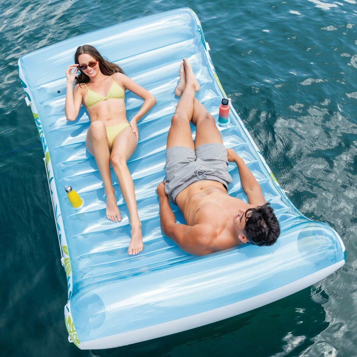 Colchoneta Hinchable Intex 224 x 165 x 150 cm (2 Unidades) Colchoneta Hinchable Intex 224 x 165 x 150 cm (2 Unidades)