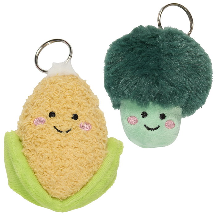 The Concept Factory Peluche Llavero Verdura Kawaii - Brócoli, Tomate, Zanahoria, Berenjena y más Modelos Surtidos