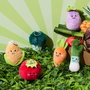 The Concept Factory Peluche Llavero Verdura Kawaii - Brócoli, Tomate, Zanahoria, Berenjena y más Modelos Surtidos