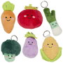 The Concept Factory Peluche Llavero Verdura Kawaii - Brócoli, Tomate, Zanahoria, Berenjena y más Modelos Surtidos