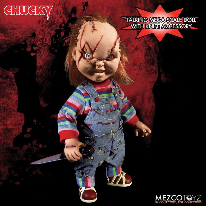 Mezco Toyz Figura Chucky El Muñeco Diabólico Parlante 38cm