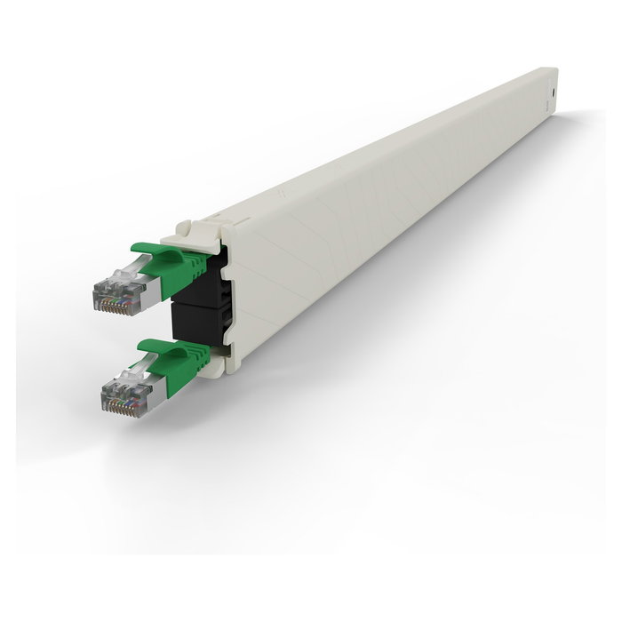 PATCHBOX Patchbox.one Kupferkassette 30RU (1.8 m) Cat. 6a U/FTP PoE - Green