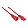 Kabelmeister Extensión de cable C14 a C13, 2m, rojo