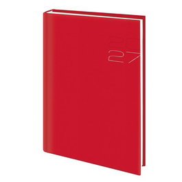 EDEUSTO Agenda Anual 2027 Positano Tapa Acolchada Rojo