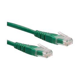 ROLINE 21.15.1543 Patch Cable UTP Categoría 6 Clase E 2 Metros Verde - Cable de Red RJ-45 Macho a Macho para Conectividad