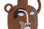 DKD Home Decor Jarrón de Cerámica Cara Terracota y Multicolor