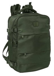 Safta Mochila Viaje Cabina Portatil 15,6'' Verde 29x44x19 cm