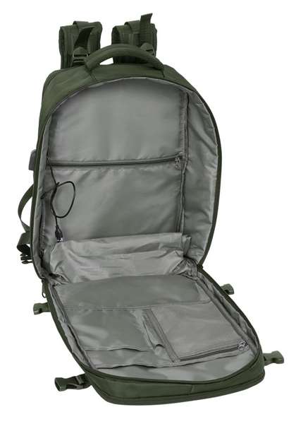 Safta Mochila Viaje Cabina Portatil 15,6'' Verde 29x44x19 cm