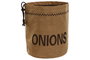DKD Home Decor Bolsa de Algodón y Poliéster Natural para Cebollas