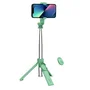 Celly CLICKSFSTICKGN Palo Selfie Inalámbrico Bluetooth con Trípode para Smartphone hasta 7", Telescópico, Mando a Distancia, Verde