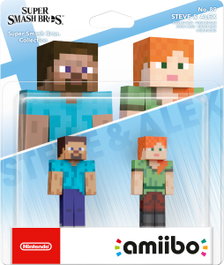 Nintendo Amiibo Super Smash Bros: Minecraft Steve & Alex (IMP)