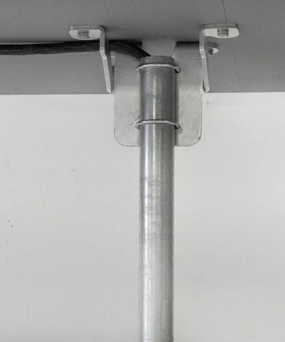 Next Green Soporte Techo y Suelo para Tubo Acero 60mm HD para Instalación de Caja de Carga