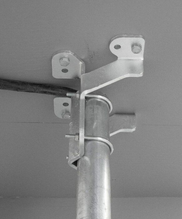 Next Green Soporte Techo y Suelo para Tubo Acero 60mm HD para Instalación de Caja de Carga