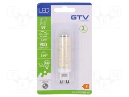 GTV Poland Lámpara LED G9 Blanco Neutral 4000K