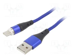 Akyga AK-USB-43 Cable Magnético USB tipo A a USB tipo C 2.0m Ver. 2.0