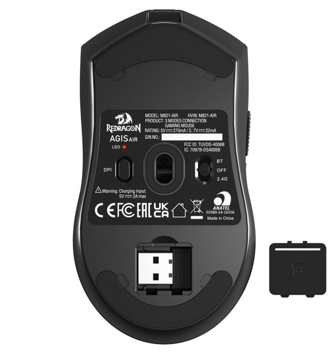 Redragon M821-AIR AGIS Negro Redragon M821-AIR AGIS Negro