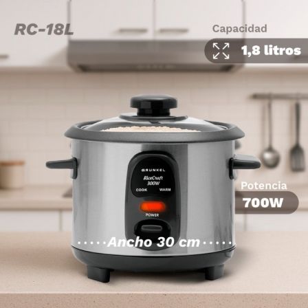 Grunkel Arrocera RC-18L 1000W Capacidad 1.8 Litros