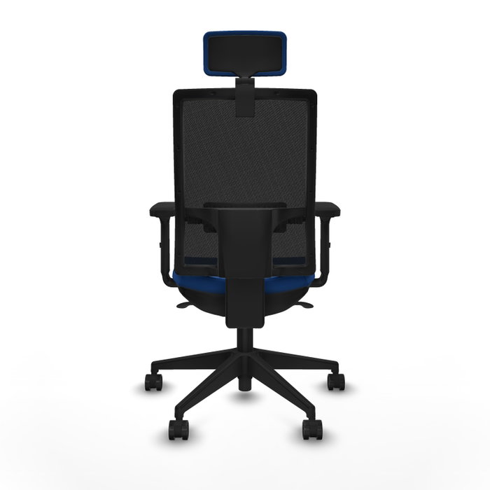 PIQUERAS Y CRESPO Silla de oficina Horna con mecanismo Sincro, Azul y Negro