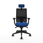 PIQUERAS Y CRESPO Silla de oficina Horna con mecanismo Sincro, Azul y Negro
