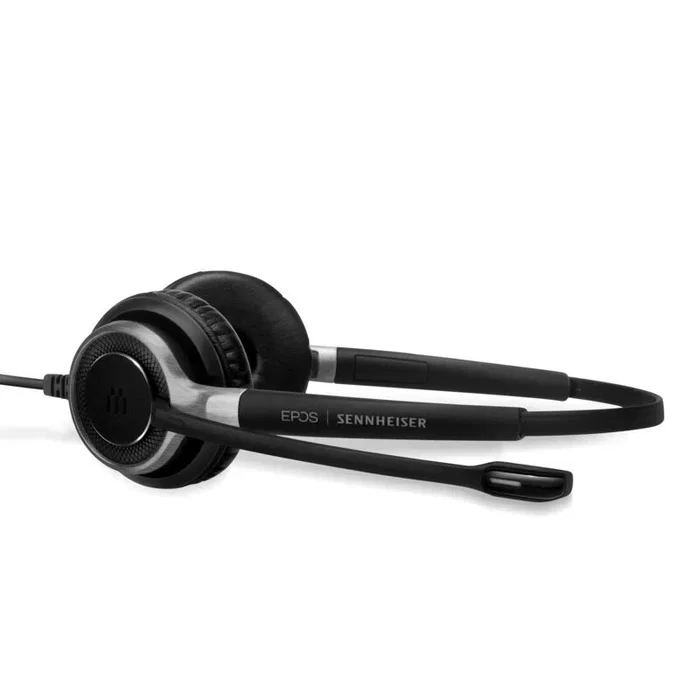 EPOS Impact SC 660 Auriculares para Diadema Alámbricos con Micrófono Boom Supraaurales, Reducción de Ruido, Negro y Plata