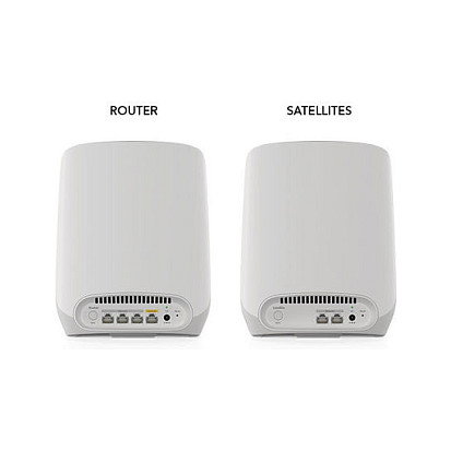 NETGEAR Orbi RBK763S Sistema de malla Tribanda Wi-Fi 6 (802.11ax) Blanco con 3 Unidades Cobertura 525 m²
