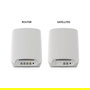 NETGEAR Orbi RBK763S Sistema de malla Tribanda Wi-Fi 6 (802.11ax) Blanco con 3 Unidades Cobertura 525 m²