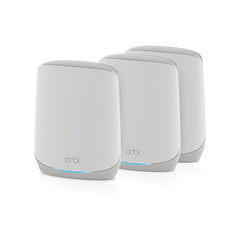 NETGEAR Orbi RBK763S Sistema de malla Tribanda Wi-Fi 6 (802.11ax) Blanco con 3 Unidades Cobertura 525 m²