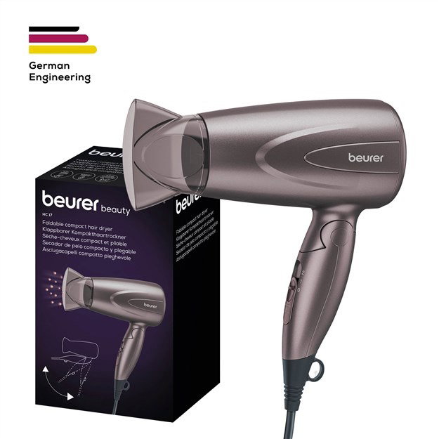 Beurer HC-17 Secador de Pelo Compacto Plegable 1.300 W