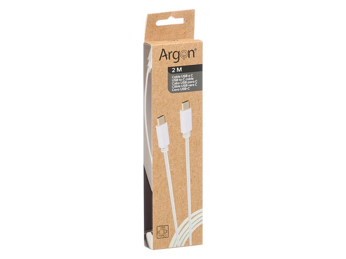 Argon Cable C a C Blanco 2M 16x2x4.5cm (Set de 24)