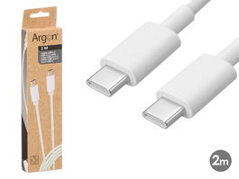 Argon Cable C a C Blanco 2M 16x2x4.5cm (Set de 24)