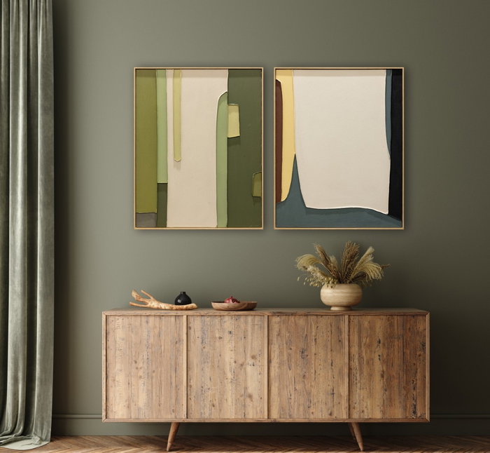 DKD Home Decor Cuadro Lino PS 80x100 Moderno Surtido de 2