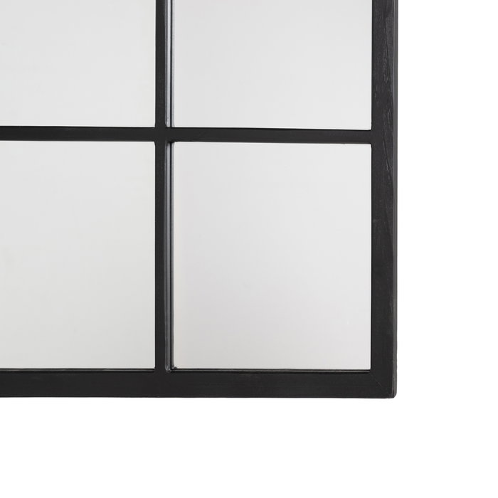 Espejo Negro Madera Decoración 90 X 3 X 120 cm