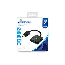 MEDIARANGE MRCS173 Adaptador de Vídeo VGA (D-Sub) Hembra a DisplayPort Macho