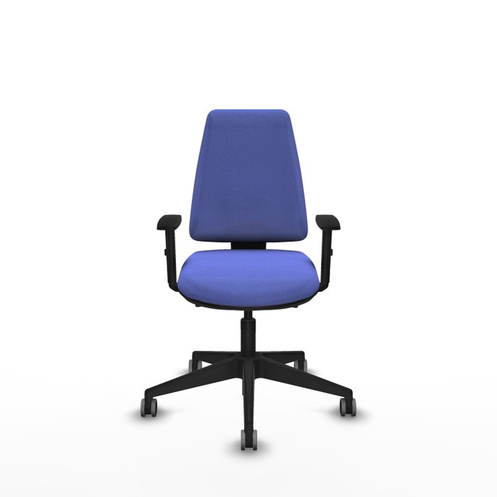 PIQUERAS Y CRESPO Silla de oficina Elche, mecanismo Asincro, Azul claro