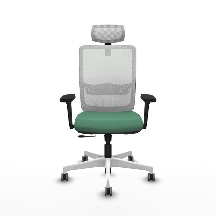 PIQUERAS Y CRESPO Silla de oficina Haches Verde esmeralda y Blanco PIQUERAS Y CRESPO Silla de oficina Haches Verde esmeralda y Blanco