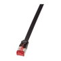 LogiLink Flachpatchkabel 2xRJ45 U/FTP Cat6A 15.0m negro