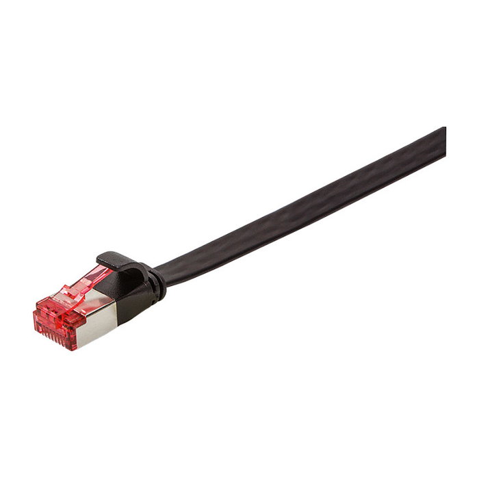 LogiLink Flachpatchkabel 2xRJ45 U/FTP Cat6A 15.0m negro