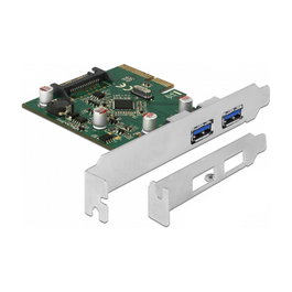 DeLOCK 90298 Tarjeta de expansión PCIe a 2 x USB 3.2 Gen 2 Tipo-A