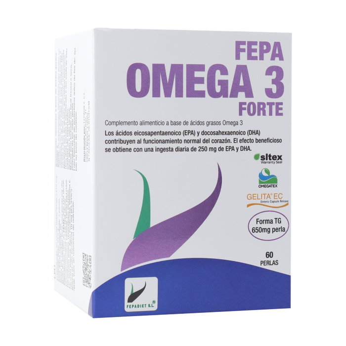 FEPA OMEGA 3 FORTE 60 cápsulas - Complemento alimenticio con ácidos grasos Omega-3 FEPA OMEGA 3 FORTE 60 cápsulas - Complemento alimenticio con ácidos grasos Omega-3