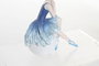 DKD Home Decor Figura de Bailarina Azul en Resina