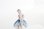 DKD Home Decor Figura de Bailarina Azul en Resina