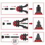 KS Tools Juego de alicates de remachar 3 en 1, 15 piezas
