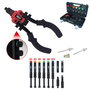 KS Tools Juego de alicates de remachar 3 en 1, 15 piezas