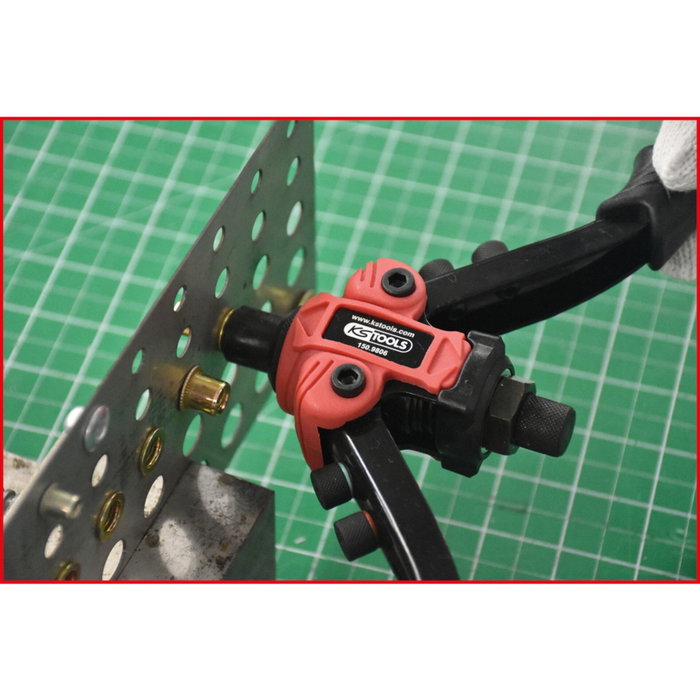 KS Tools Juego de alicates de remachar 3 en 1, 15 piezas KS Tools Juego de alicates de remachar 3 en 1, 15 piezas